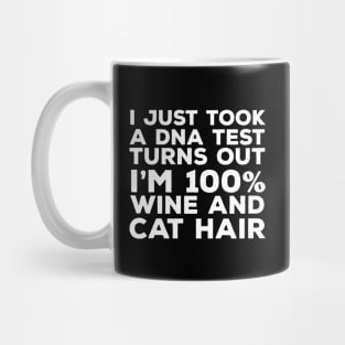 DNA Test Wine and Cat Hair Mug